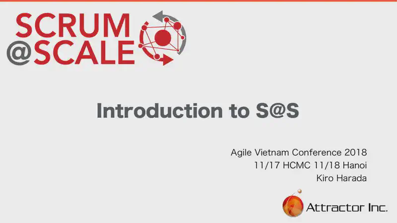 Introduction to Scrum@Scale